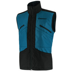 2062-B vest modern zwart/blauw