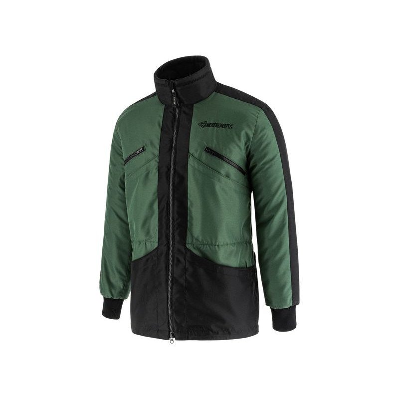 Jas Modern unisex zwart/groen